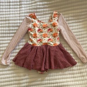 Cheeky Plum Farrah leotard in pressed flower